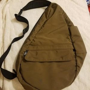 Ll Bean Sling Bag unisex brown/olive